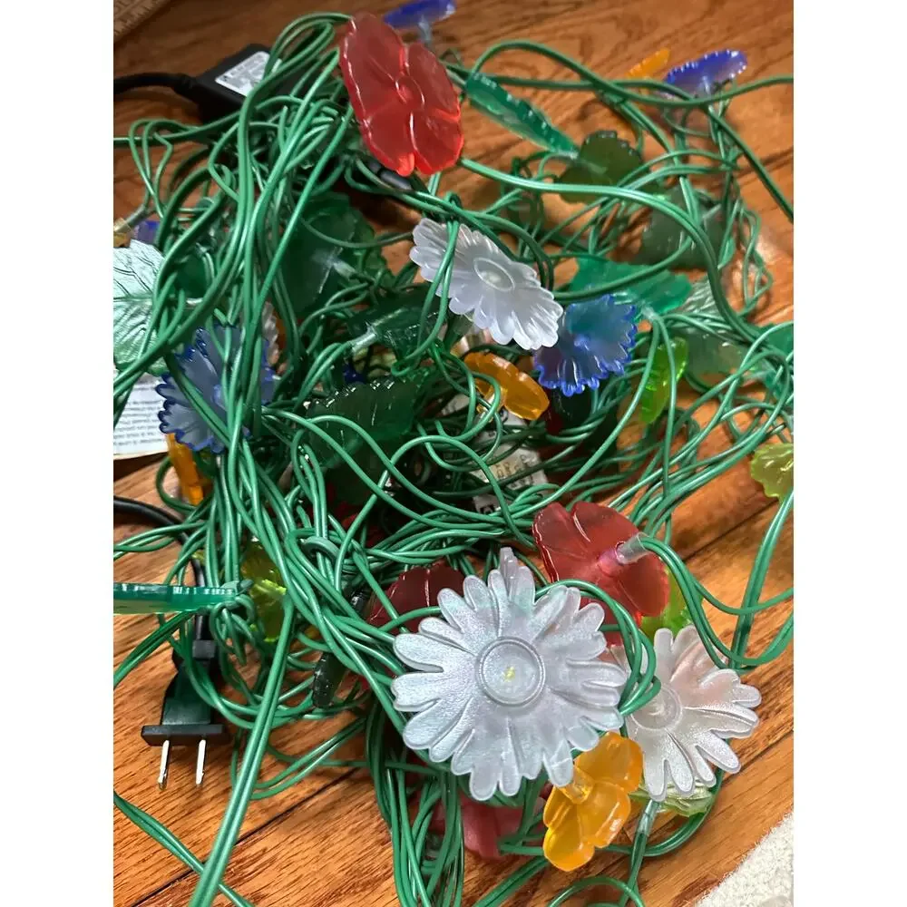 IKEA SKINA Design Ola Wihiborg Lights flowers leaves blue red green jungle 2006